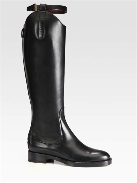 womens gucci black riding boots|Gucci high heels boots.